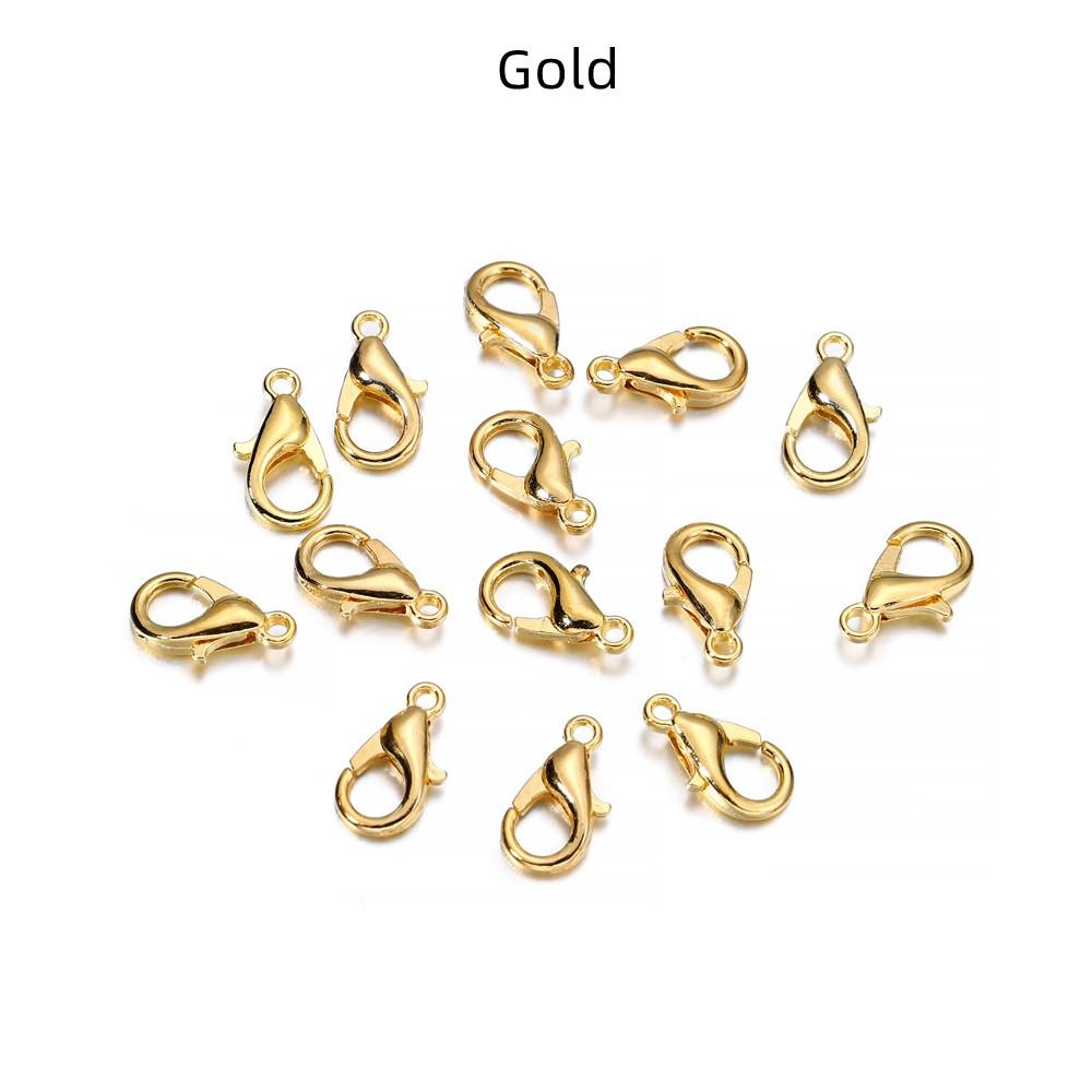 50pcs/lot Jewelry Findings Alloy Lobster Clasp Hooks For Jewelry Making Necklace Bracelet Chain DIY Supplies Accessories