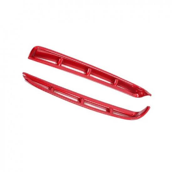 Exterior Front Fog Light Strip Cover For Hyundai Santa Fe - Bright Red