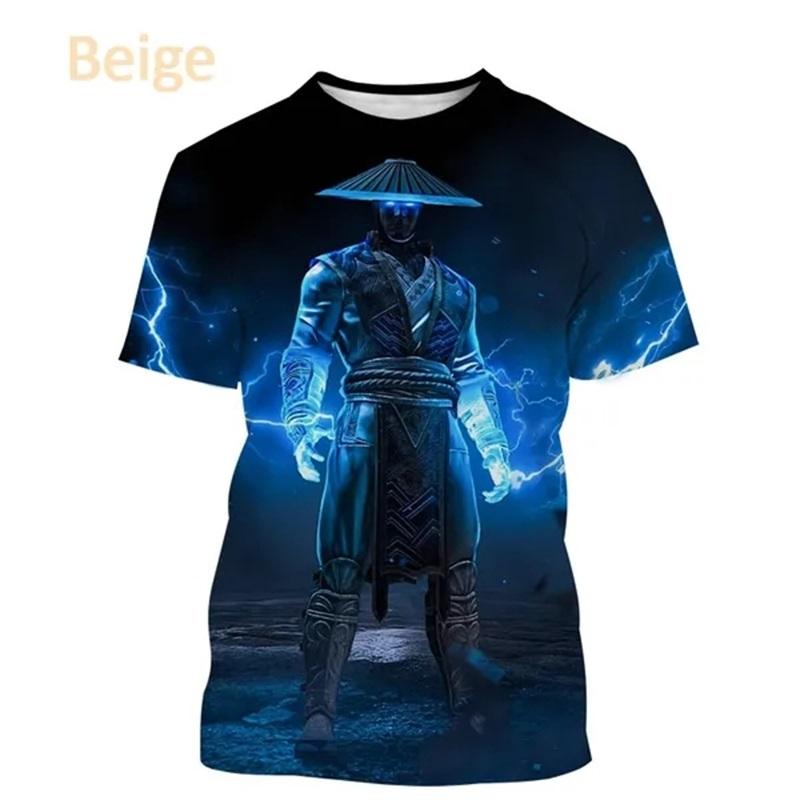 Fighting Game Mortal Kombat T Shirt For Men Cool Short Sleeve Tee Tops Fashion Casual Oversized Streetwear Tshirt Ropa Hombre