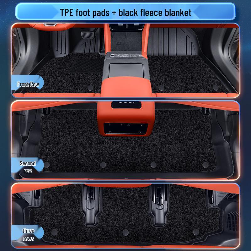 BYD Tang L 2025 Floor Mats TPE Interior Accessories