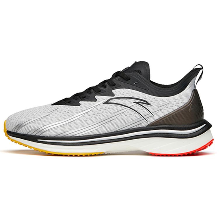 

new Anta Running Collection Cushioned Slip Resistant Abrasion Resistant Low Top Running Shoes Men s Silver Black 40