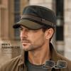 Durable Flat Cap Waterproof Flat Top Hat Classic Cotton Baseball Cap  Four Seasons