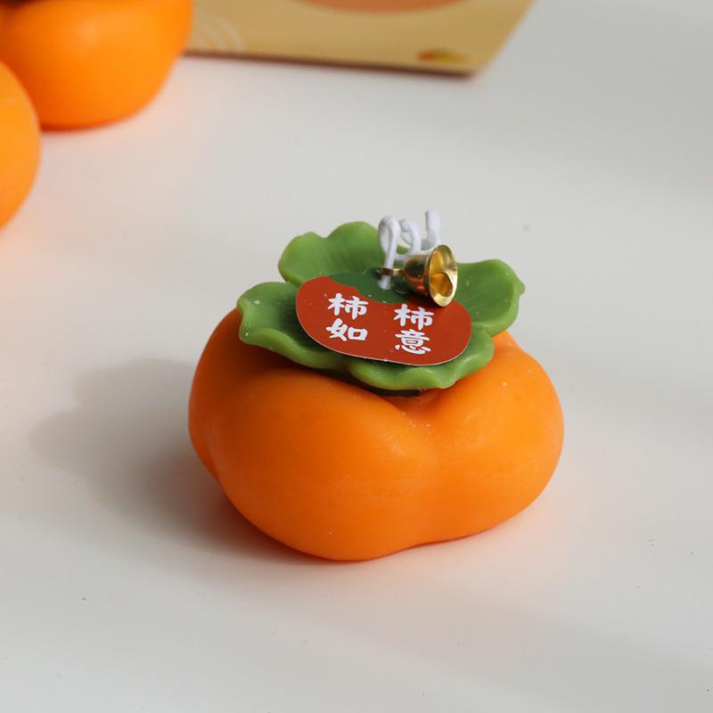 Handmade Persimmon Scented Candle - Creative Wedding and Festival Gift
