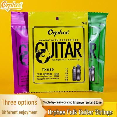 Orphee Folk Acoustic Guitar Strings TX620/630/640 Phosphor Bronze Wound Set