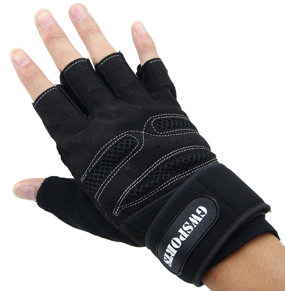 GW SPORTS Training Strength Training Gloves with Wrist Mesh 7 4 Sizes Authentic Product Gloves, Straps, Design, Colors, (S/M/L/XL),