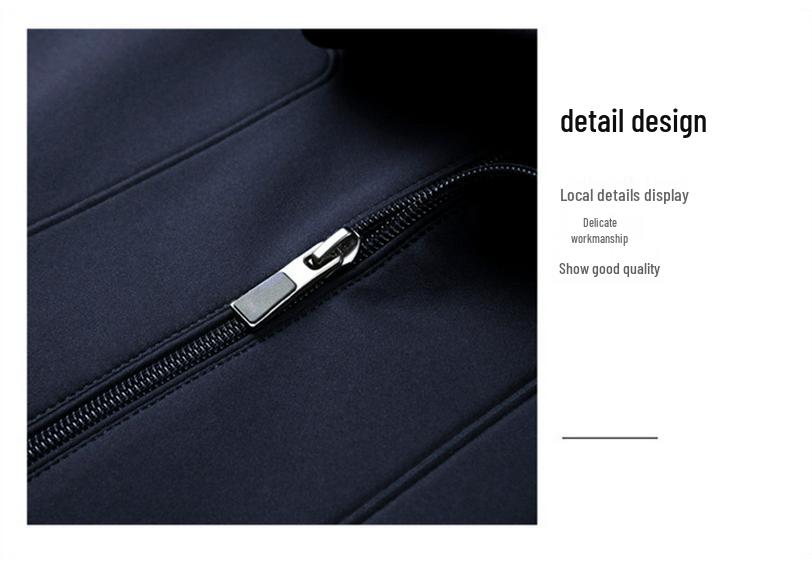 Spring 2026 Men's Lapel Casual Jacket - Middle-aged Dad Business Coat
