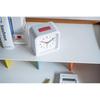 El Commune Bauhaus GENE ALARM CLOCK Universal Alarm Desk Clock, White, DCL-009
