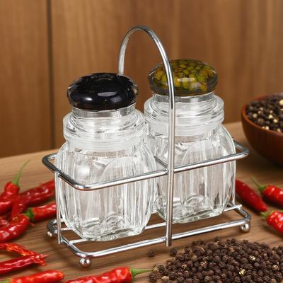 Salt and Pepper Shakers Clear Salt and Pepper Shaker Set Kitchen Supplies Seasoning Jars for Apartment Picnic Shelf Cabinet