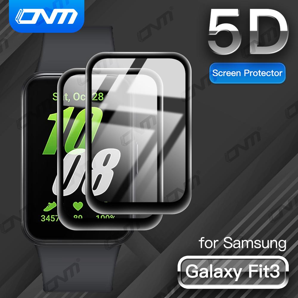 3PCS 5D Protective Film for Samsung Galaxy Fit 3 Screen Protector Anti-scratch for Galaxy Fit3 Smartwatch Protector (Not Glass)