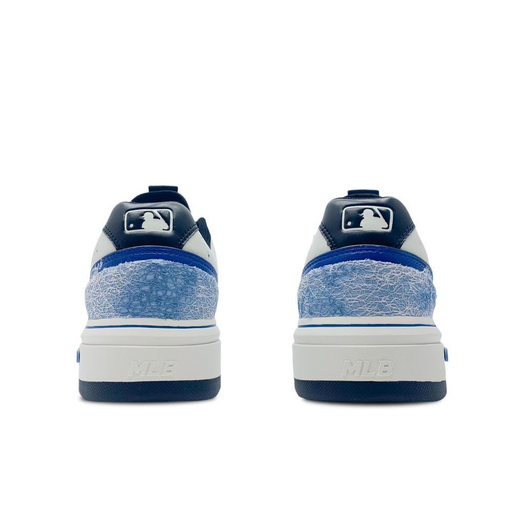 MLB Chunky Liner Abrasion Resistant, Height Increasing, Quick Dry Low Top Skateboard Shoes Unisex Blue White 3ASXCA12N-50WHS(Team188-)