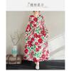 2025 New Floral Vacation Style Travel Round Neck Vintage Dresses