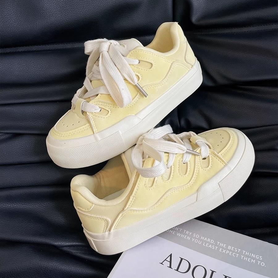 Niche original thick baseplate shoes women's 2025 spring and autumn new fashion versatile explosion casual shoes chic bread shoes tide