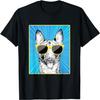 Belgian Malinois Portrait Pop Art Dog with Sunglasses T-Shirt