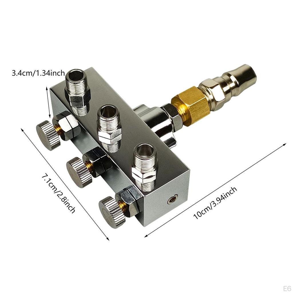 Luftkompressor-Anschlüsse mit Ein- und Ausgängen für Airbrush-Rohre