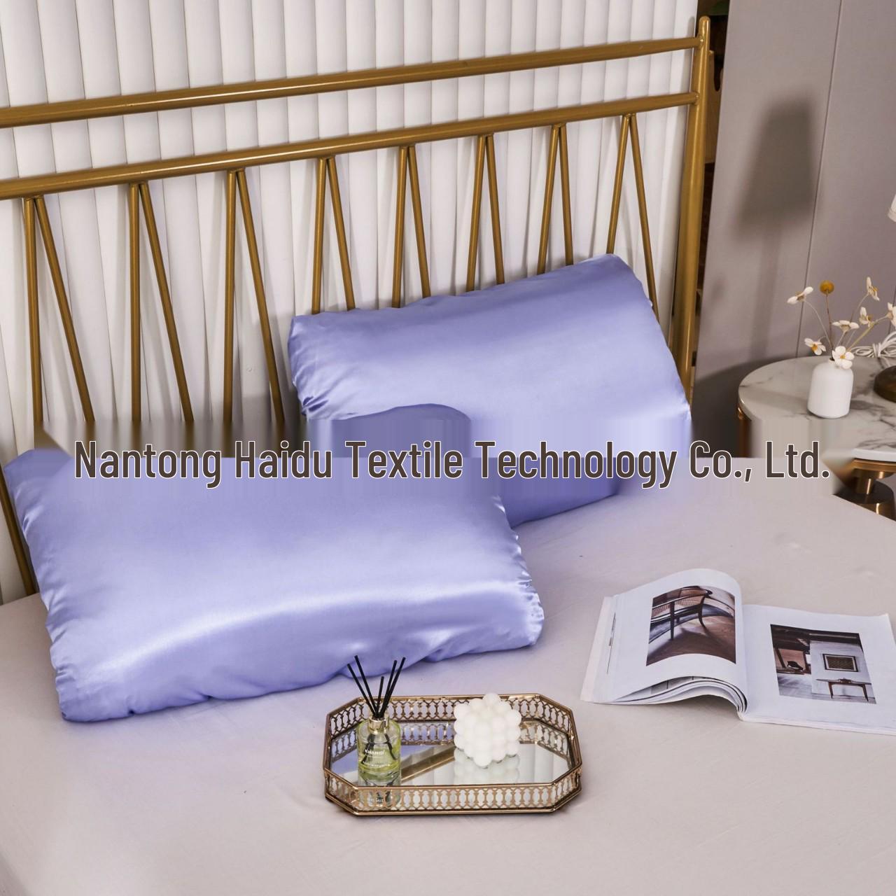 

Solid Color Silk Satin Pillowcase with Elastic Band and Custom Embroidery Options US Queen (46*70+16cm)/Pair