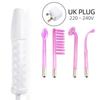 4-IN-1 Portable High Frequency Facial Beauty Machine Electrode Purple Light Glass Tube Wand Acne Massage Facial SPA Skin Care