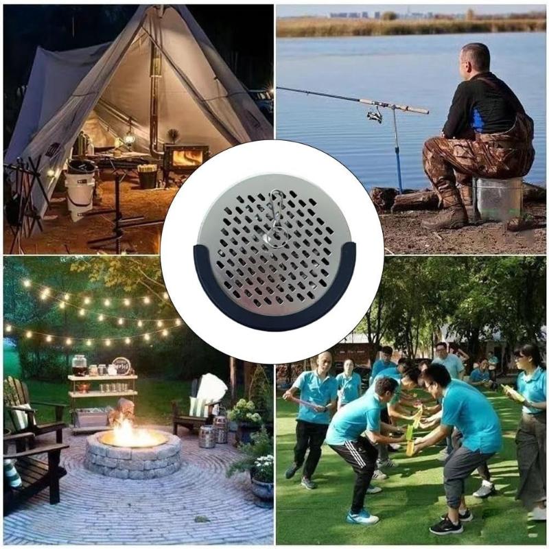 Portable Mosquito Coil Holder Fireproof Anti Scald Design With Hanging Hook For Home Camping Outdoor Use Accessories Gift