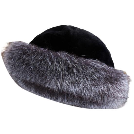 Plüschkrempe, warme Fischermütze, solide, verdickte Kunstpelzmütze aus weichem Nerzfell