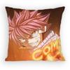 FAIRY TAIL Natsu Pillow Case Antidustmite Pillowcase Invisible zipper silky short plush Sofa cushion cover