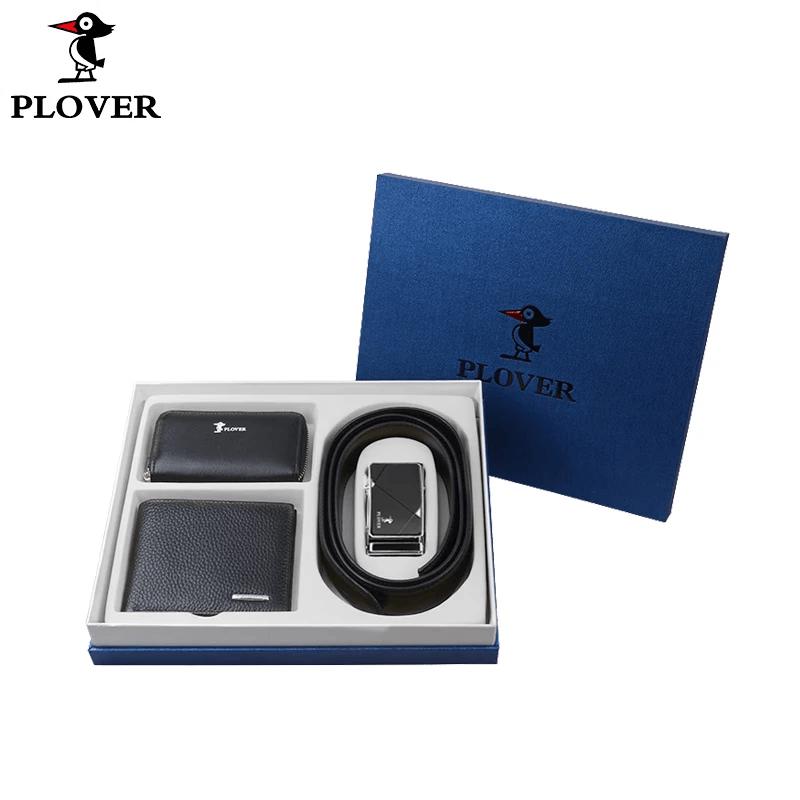 PLOVER Men s Leather Wallet, Belt & Key Holder Set