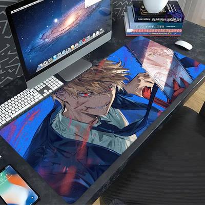 Denji Anime Chainsaw Man Mousepad Mouse Mat Desk Mat With Pad Gaming Accessories Prime Gaming XXL Keyboard Pad Padding Mat