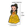 European and American film and television characters metal badge beautiful woman and beast teapot wife alloy brooch pin