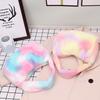 Rainbow Shoulder Bag Simple Fashion Furry Bag Large Capacity Fluffy Tote Bags Colorful Top-handle Bag for Autumn Winter