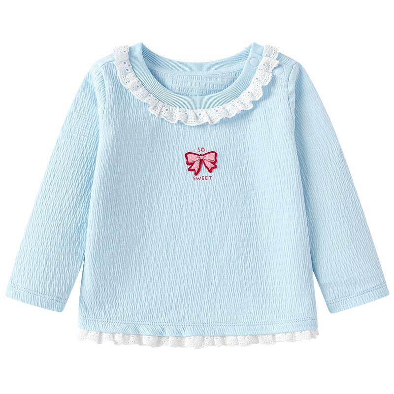 Balabala Girls' Floral Long-Sleeve T-Shirt