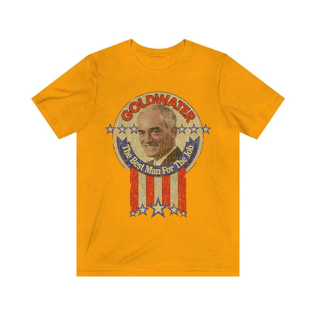 Goldwater Best Man For The Job 1964 Vintage Men s T shirt S