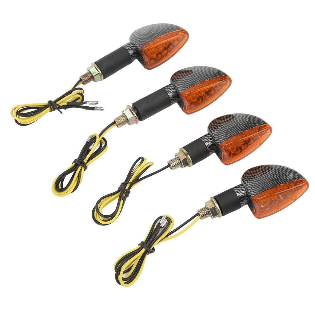 4PCS Motorcycle Turn Signal Light Front and Rear Waterproof Bright Light Universal Replacemen for Suzuki Type1