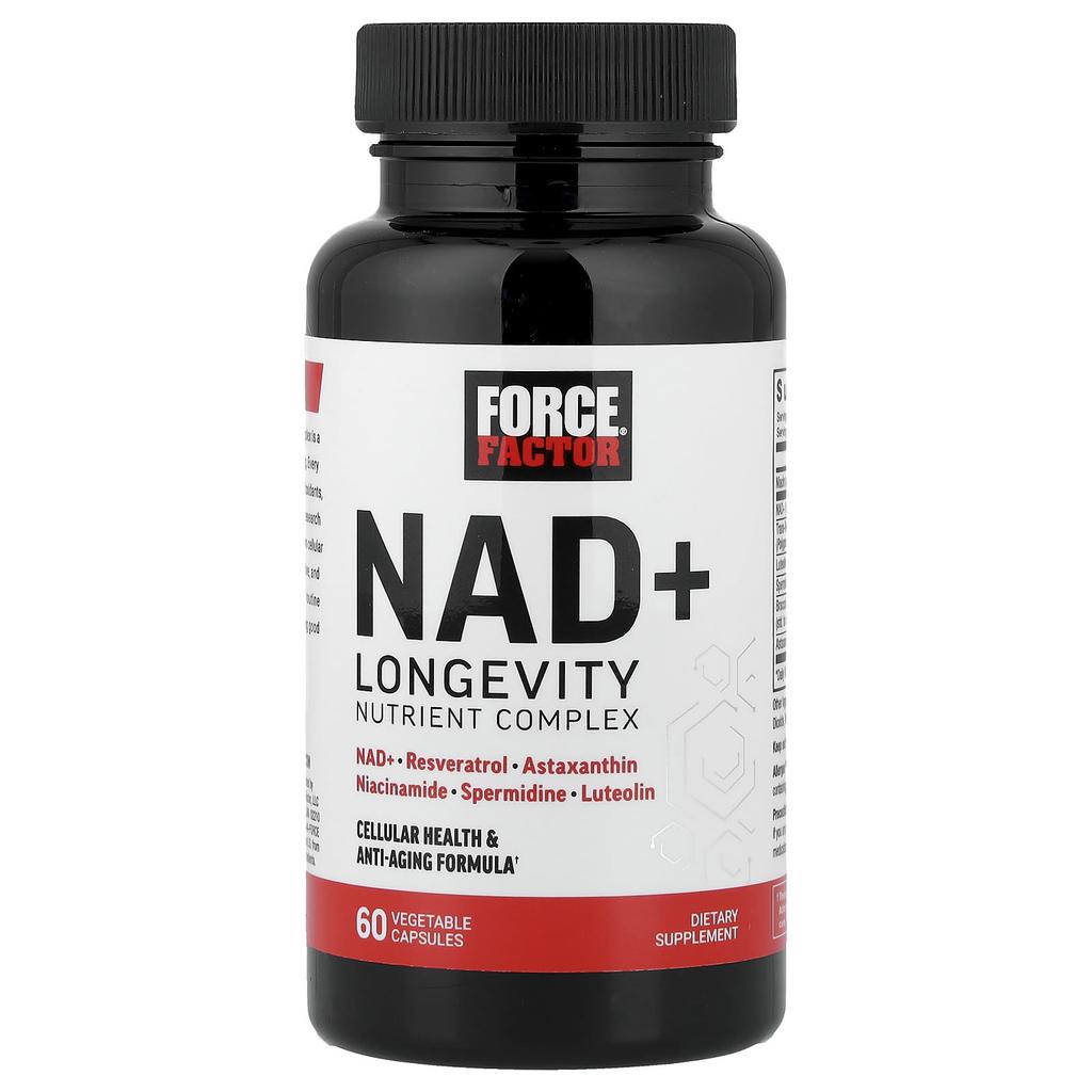 Force Factor NAD+ Longevity Nutrient Complex, 60 Veggie Capsules