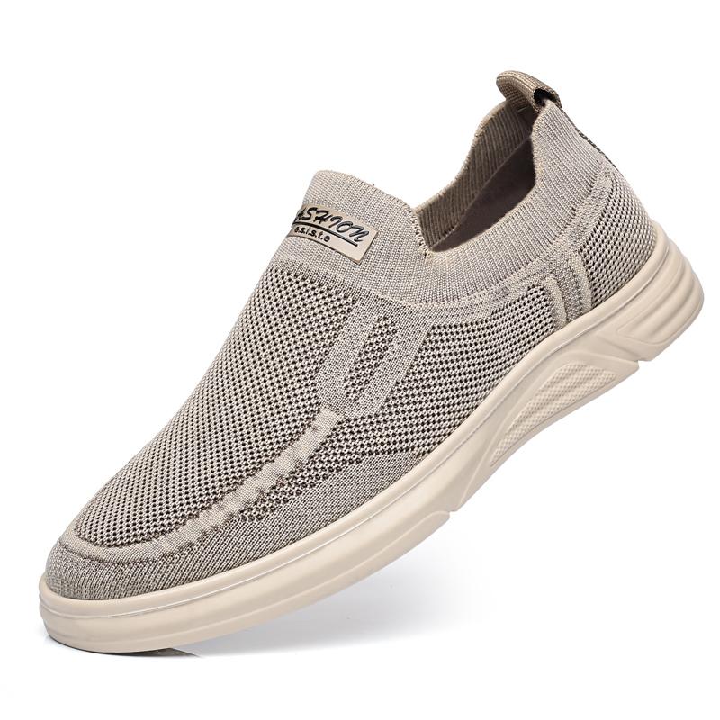 Fashion Men's Mesh Casual Shoes Daily Park Non Slip Walking Shoes Versatile Comfortable Soles Men's Loafers Sports Versatile Shoes