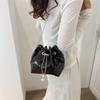 Chic Sequin Bucket Bag With Chain Strap 2023 Summer New Women's Street Style Shoulder Bag Crossbody Bag