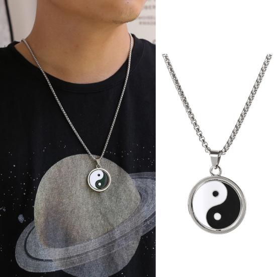 Pendant Necklace Hip Hop Decorative Handmade Adjustable All Match Jewelry Gift Stainless Steel