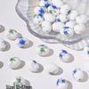 Blue Series Japanese Ceramic Seashell & Heart Beads for DIY Jewelry