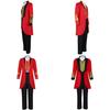 The King Of Circus Barnum Cosplay Costume For Men Red And Black Polyester Blended Fabric
