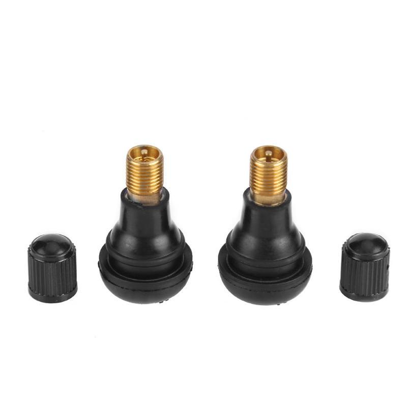 10/25Pcs Universal TR412 Snap-in Car Tubeless Tyre Valve Stems Rubber Copper Vacuum Tire Air Valve for Auto Motorcycle Moto