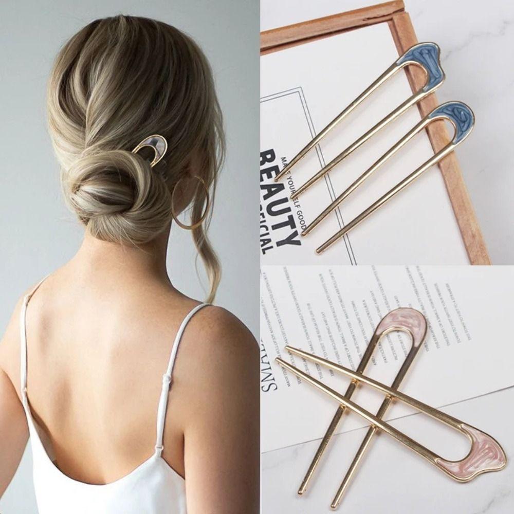 

U-shaped Hair Fork Retro Hair Sticks Gift U-shaped Hairpin Women Girl