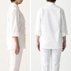 [Seven Uniform] AA0498-0 White L Chef Coat, 3/4 Sleeve, Unisex, Inner Pocket, Wrinkle-Resistant, for Chefs, Restaurants, and Food Service Workers