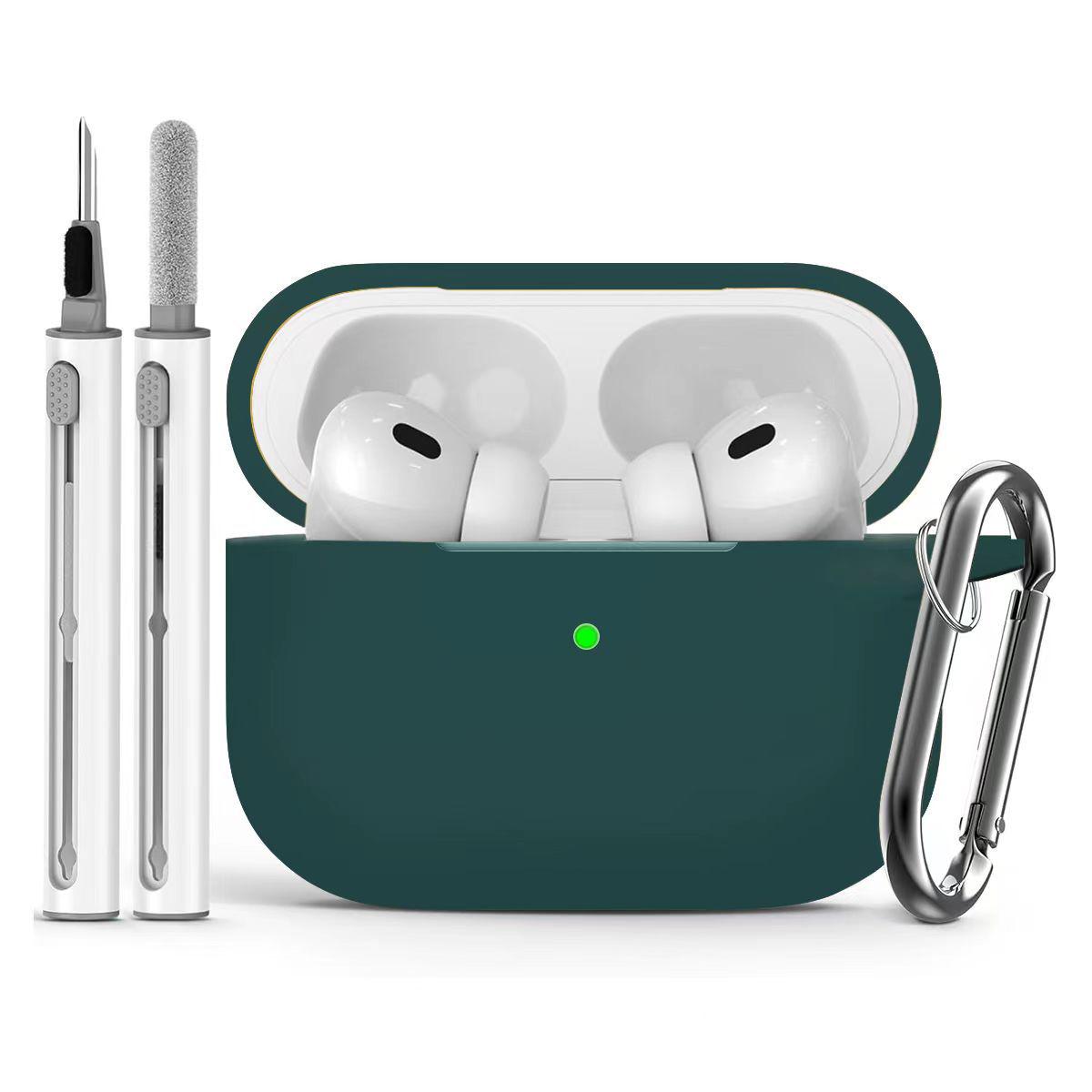 

Самый продаваемый силиконовый защитный чехол для AirPods Pro 3, модель 2025 года с ремешком - однотонный Airpods pro 2