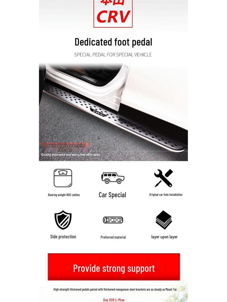 Honda CRV 12-25 Modell Willkommens-Trittbrett-Pedal-Upgrade - Verdicktes Originaldesign