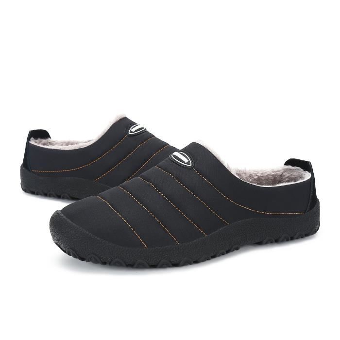 Chausson - GY31V - Femme - Noir - Antidérapant - Doux et confortable - Taille 36