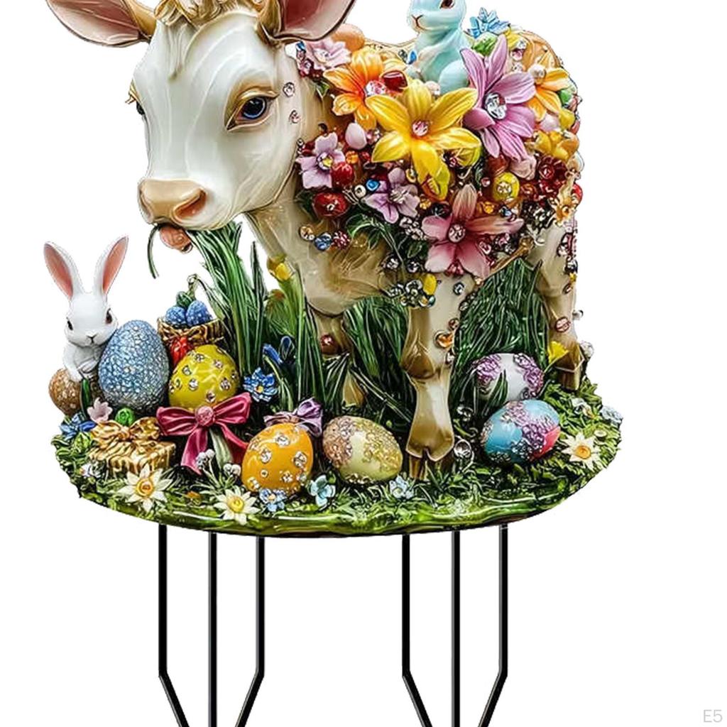 Acrylic Bunny Sculpture for Yard And Garden Display