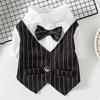 Dog And Cat Gentleman Clothes Wedding Suit Formal Shirt For Small Dogs Bowtie Tuxedo Pet Outfit For Cat Spring And Summer Suits