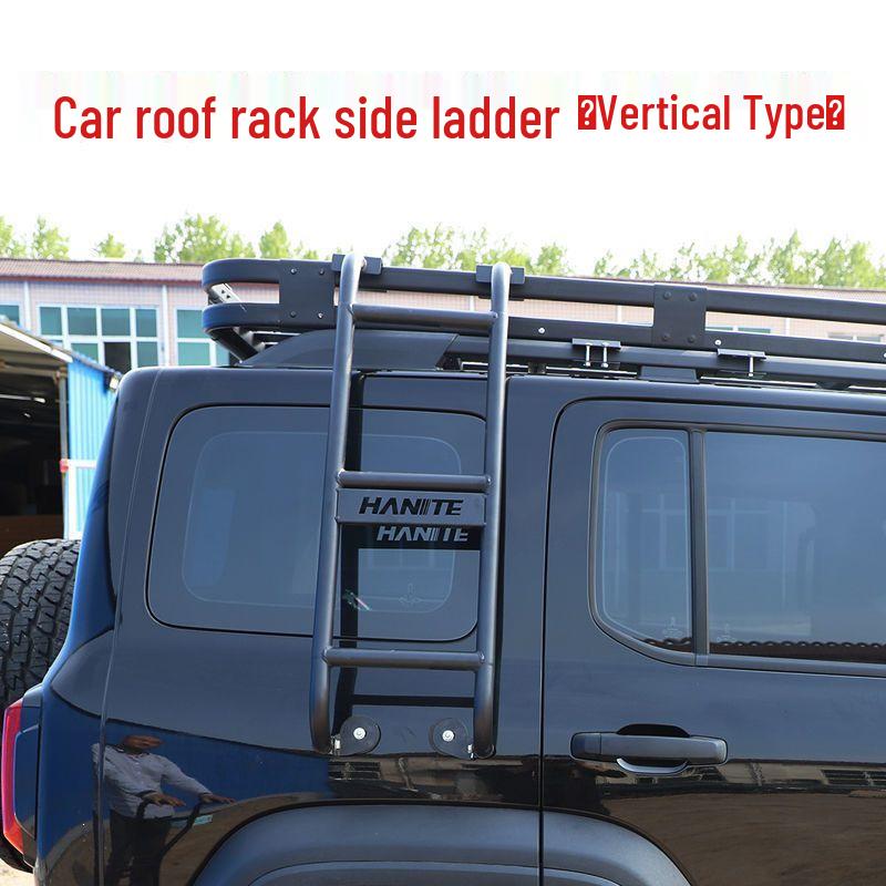 SUV Roof Rack Compatible Side Climbing Ladder for Luggage Modification