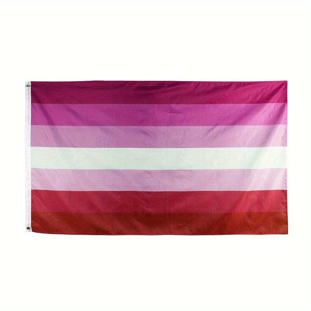 3 Styles 90*150cm (3*5ft) Lesbian Flag (without Flagpole) LGBTQ+ Pride Month Outdoor Garden Decoration