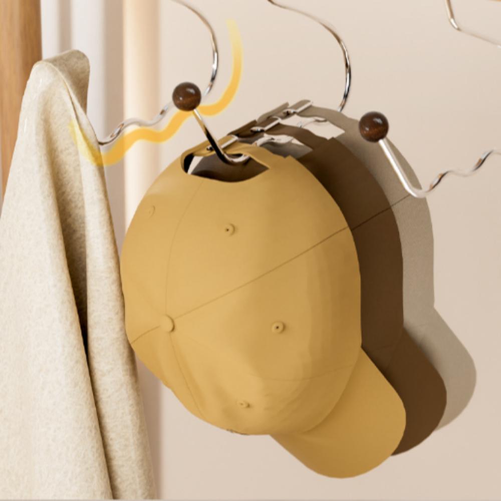 2Pcs Closet Rod Hooks Circle Ring Hat Hanger Scarf Towel Tie Storage Holder  Dresser