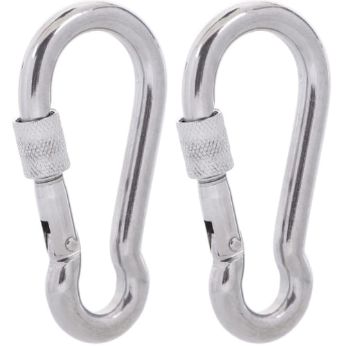 SEPWIK Carabiner, 316 Stainless Steel, Spring Hook, Multi-Function Spring Snap, Keychain