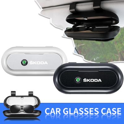 Samochodowy schowek na okulary przeciwsłoneczne, organizer, stylizacja samochodu dla SCALA Superb Octavia 2 3 A4 A5 Fabia Kamiq Kapoq Kodiaq Rapid