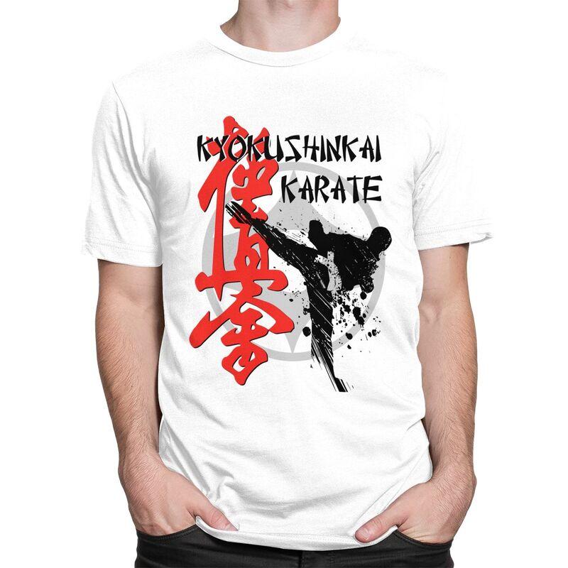 Custom Mens Kyokushi Karate T Shirts Short Sleeves Cotton Tshirt Classic Tshirt Leisure Martial Arts Tees Loose Fit Clothing
